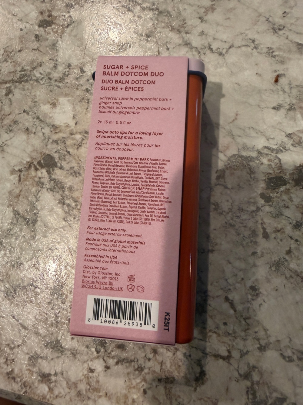 NIB Glossier Sugar + Spice Balm Dotcom Duo - Picture 3 of 8